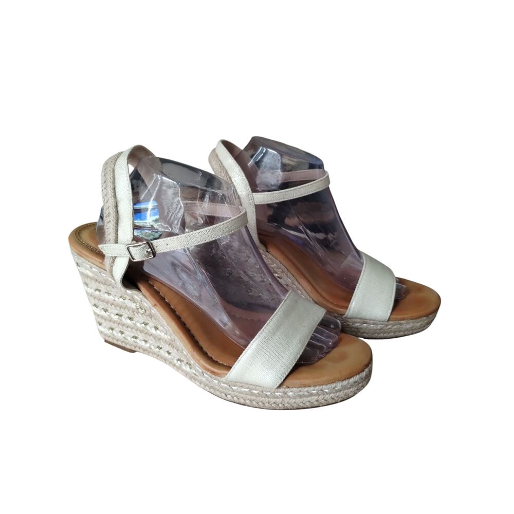 Kelly & Katie GWennan Women‎ size 11 Wedge Ankle Strap Boho Sandals Espadrilles